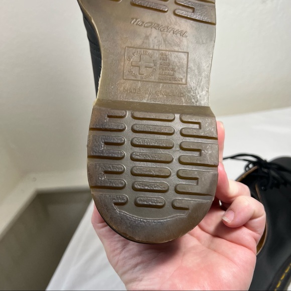 Dr. Martens vintage 1561 Oxford smooth black leather lace up sz mens UK 10 US 11 - Picture 10 of 16